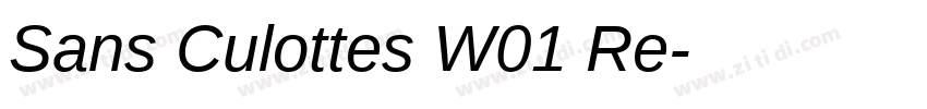 Sans Culottes W01 Re字体转换
